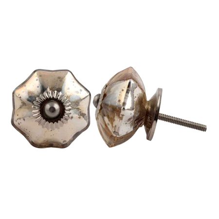 Antique Golden Glass Knob