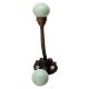 Sage Green Ceramic Iron Hooks-EHG-91