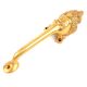 Golden Brass Man Face Statue Door Handle