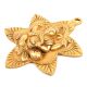 Ganesha Leaf God Brass Wall Plate(Pack of 1 Piece)