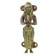 Black Brass Lady Standing Door Handle