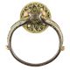 Brass Alloy Door Handle Ring Flanked