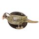 Black Door Knocker Brass Parrot Figurine