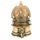 Bronze Gajalakshmi Vilakku (Lamp) for Diwali Celebration