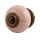 Baby Pink Crackle Ceramic Drawer Knob Online