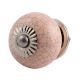 Baby Pink Crackle Ceramic Drawer Knob Online