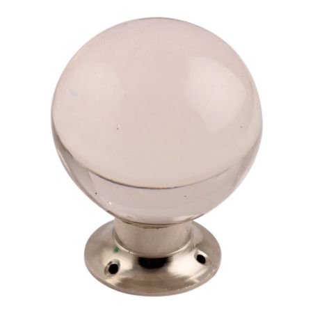 Clear Big Glass Drawer Knobs