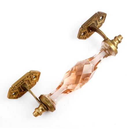 Pink Door Glass Cut Handles