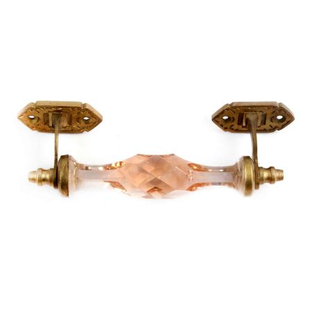 Pink Door Glass Cut Handles