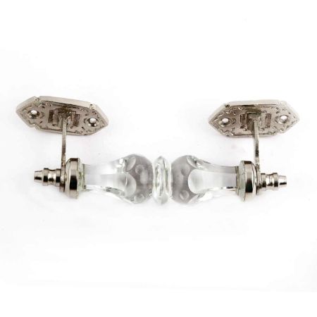 Silver Glass Door Handles