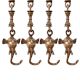 Swing Chain With Animal Figure Brass Metal Made (Set Of 4 Piece)