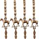 Brass Swing Chain Set With Handmade Statue (Set Of 4 Piece)