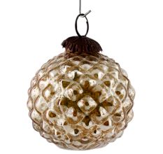 Set Of 4 Piece Antique Solid Custard Apple Christmas Hanging