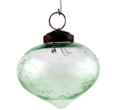 Set Of 4 Piece Light Green Turnip Grapes Cut Christmas Hanging