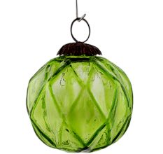 Set Of 4 Piece Lime Box Cut Christmas Hanging