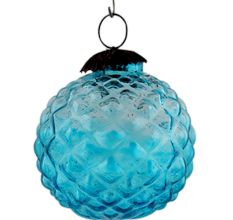 Set Of 4 Piece Turquoise Custard Apple Christmas Hanging