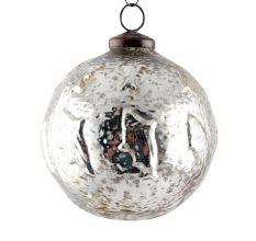 Set Of 3 Piece Fish Cut Round Antique Christmas Ornament