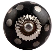 Silver Dot Ceramic Dresser Knobs Online