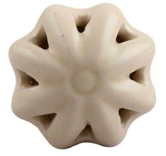 Cream Daffodil Ceramic Flower Dresser Knob