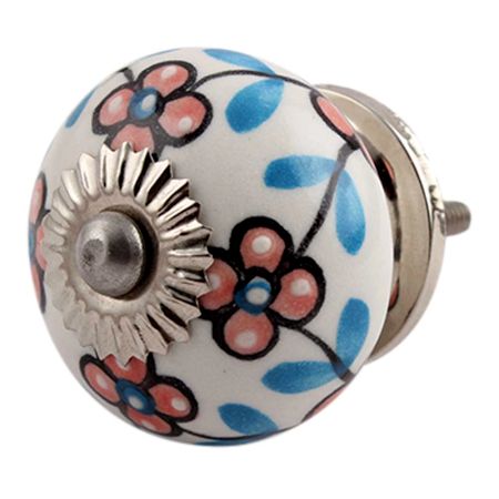 Peach Tiny Ceramic Cabinet Knobs Online