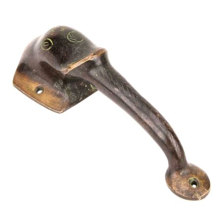 Vintage Elephant Head Figurine Brass Door Handle