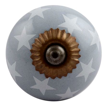 Grey Star Ceramic Drawer Knob Online