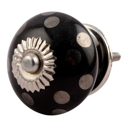 Silver Dot Ceramic Dresser Knobs Online