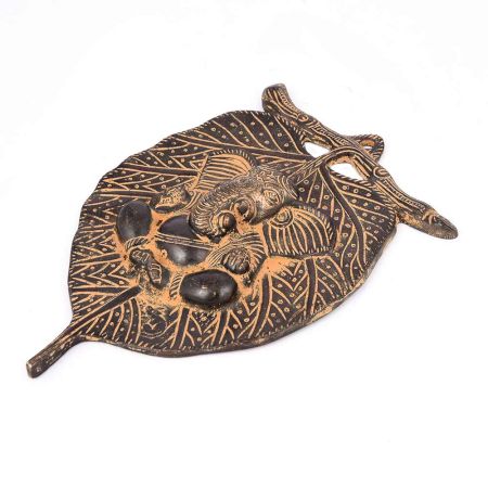 Brass Leaf Ganesh Hanging