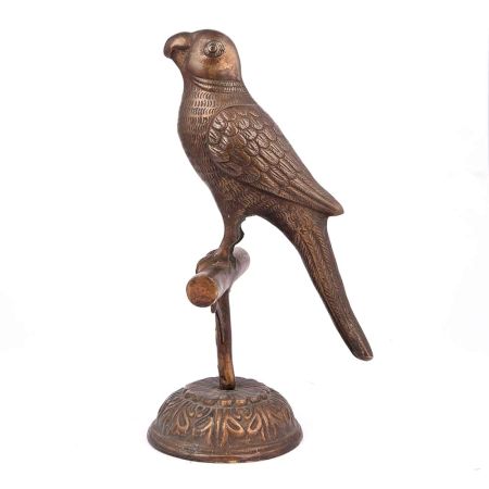 Vintage Brass Parrot on a Stand
