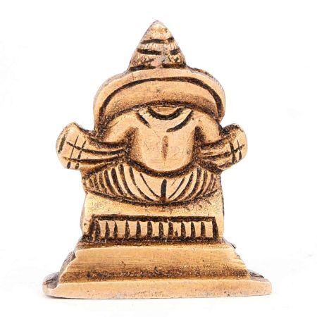 Miniature Lord Kuber Brass Statue
