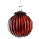 Set Of 4 Piece Amber Solid Melon Christmas Hanging