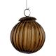 Set Of 4 Piece Dark Brown Solid Melon Christmas Hanging