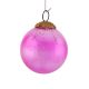 Set Of 4 Piece Pink Round Leaf Christmas Hanging
