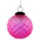 Set Of 4 Piece Pink Solid Custard Apple Christmas Hanging