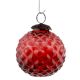 Set Of 4 Piece Red Solid Custard Apple Christmas Hanging
