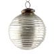 Set Of 3 Piece Antique Striped Cut Round Christmas Ornament