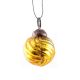 Antique Golden Striped Tiny Christmas Ornament Online