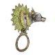 Solid Brass Cow Head Hunt Front Door Knocker/Towel Ring
