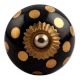Golden Dot Ceramic Drawer Knobs Online