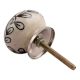 Black Flower Ceramic Dresser Knob Online