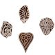 Set of 4 Piece New Mix Wooden Printing Block