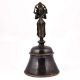 Vintage Brass Hindu Bell with Cobra Crown
