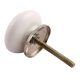 Golden Flower Flat Ceramic Drawer Knob