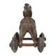 Brass Horse Rider on Wheel Temple Toy