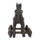 Brass Horse on Wheel Temple Toy