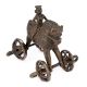 Brass Temple Toy Horse Rider Statue