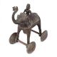 Brass Temple Elephant on Wheel