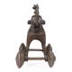 Brass Temple Elephant on Wheel