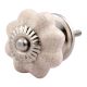 Cream Crackle Melon Drawer Knob