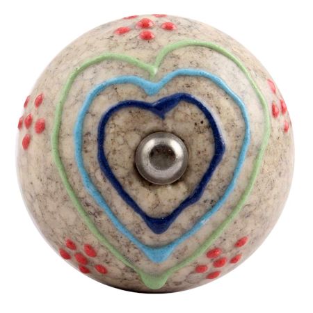 Mixed Color Heart Crackle Ceramic Wine Stopper (Pack of one Piece)